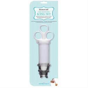 KitchenCraft Sweetly Does It Icing Syringe with Stainless Steel Nozzles